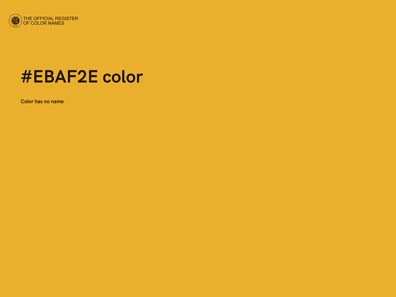 #EBAF2E color image