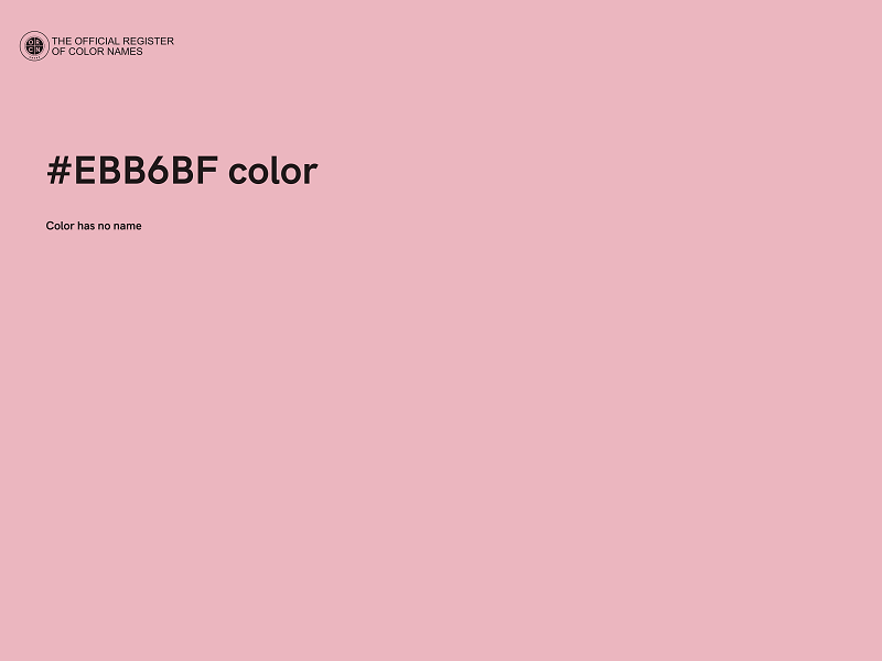 #EBB6BF color image