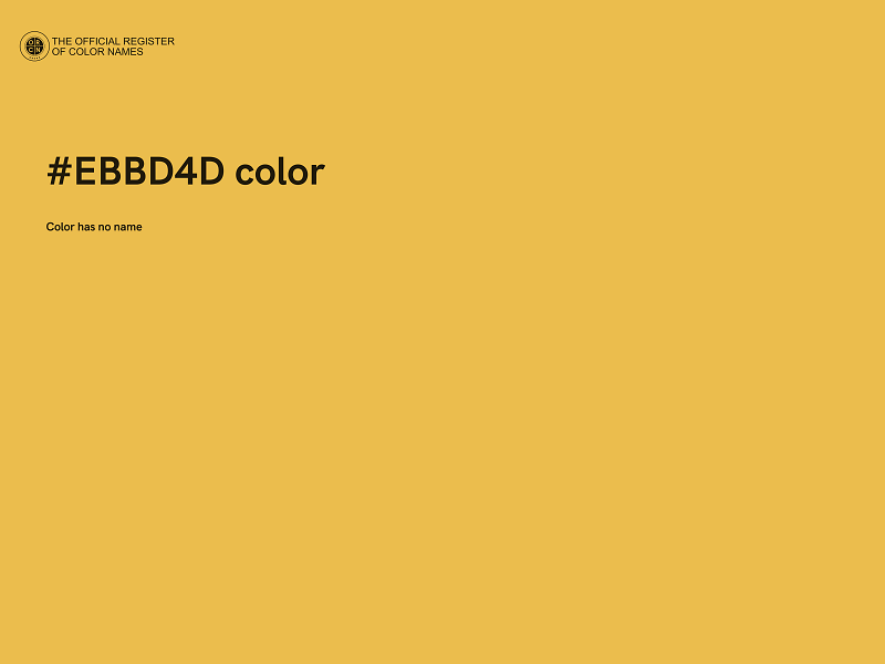 #EBBD4D color image