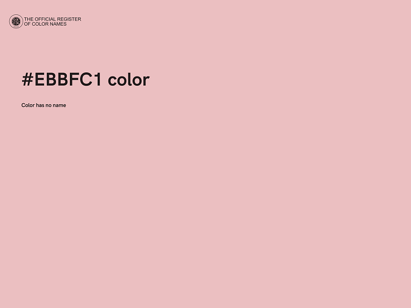 #EBBFC1 color image