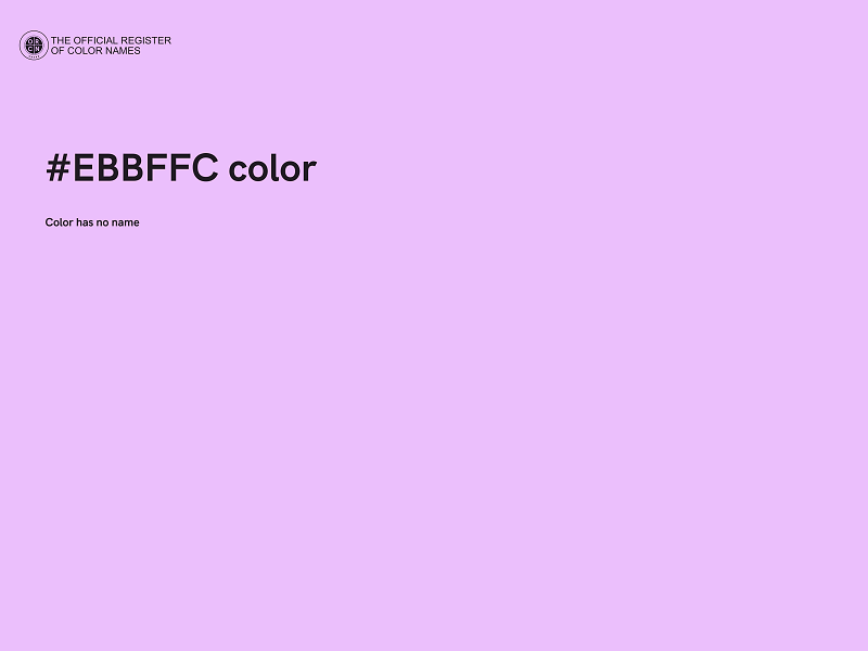 #EBBFFC color image