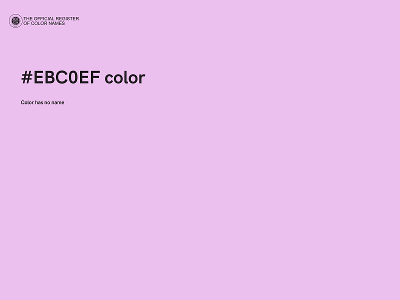 #EBC0EF color image