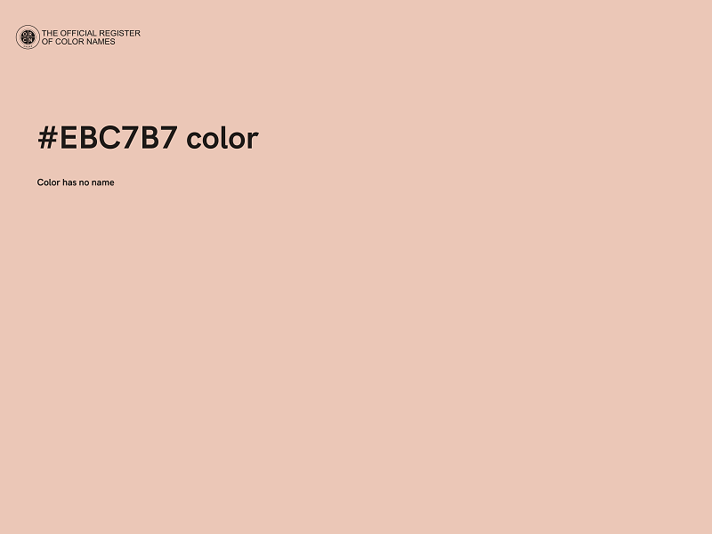 #EBC7B7 color image