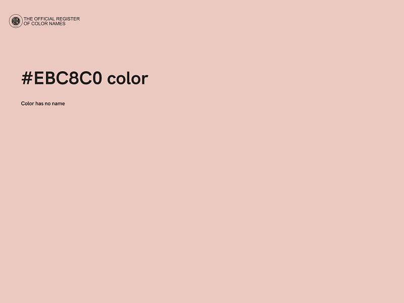 #EBC8C0 color image