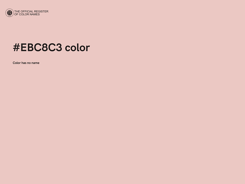 #EBC8C3 color image