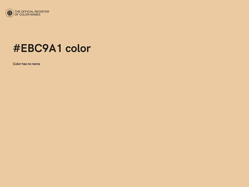 #EBC9A1 color image