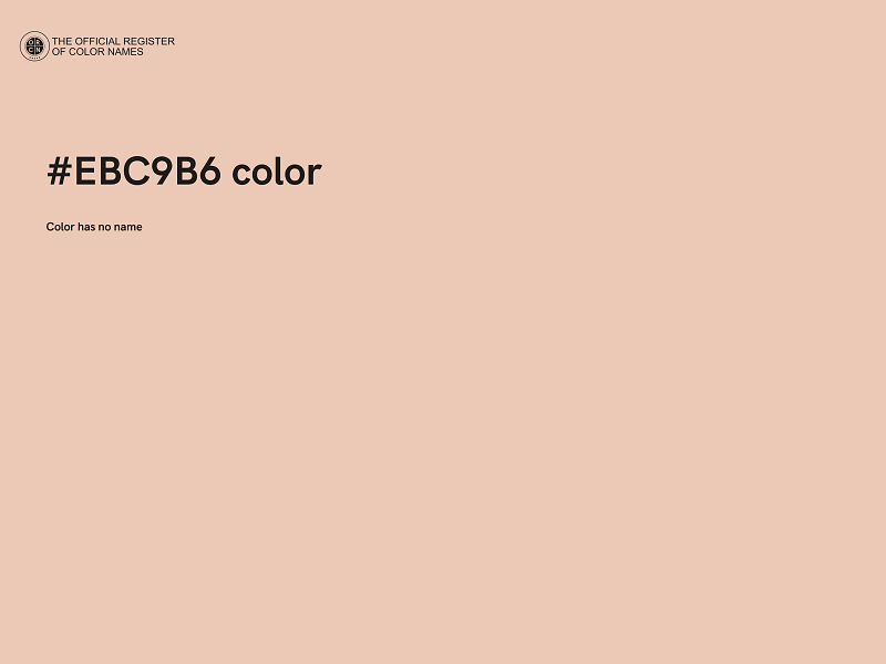 #EBC9B6 color image