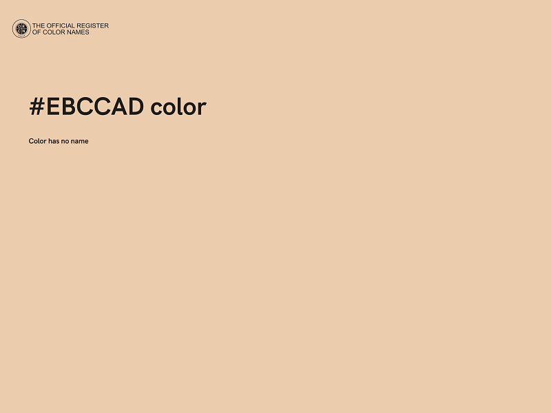 #EBCCAD color image