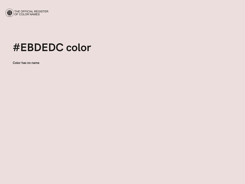 #EBDEDC color image