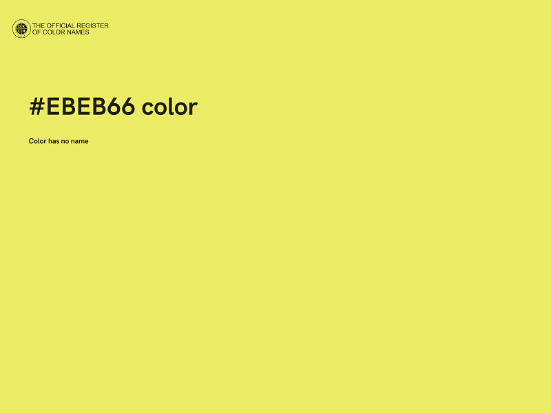 #EBEB66 color image