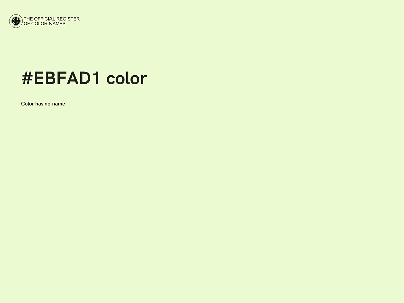 #EBFAD1 color image