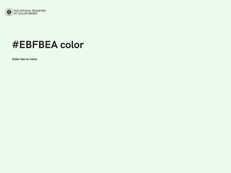 #EBFBEA color image