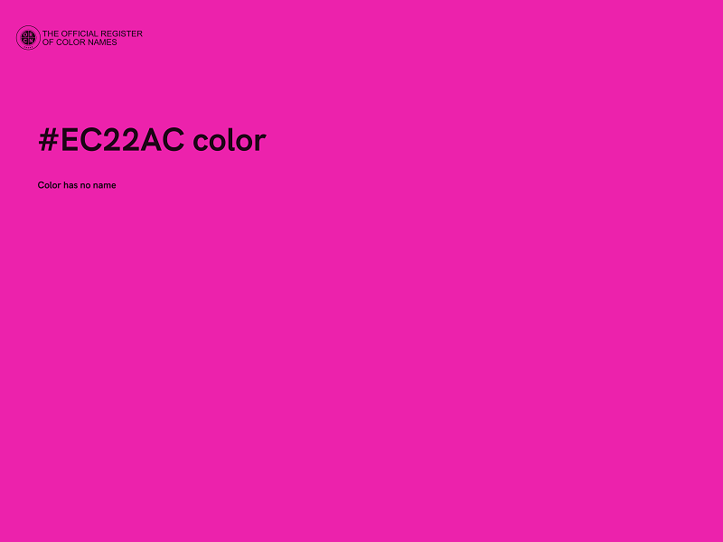 #EC22AC color image