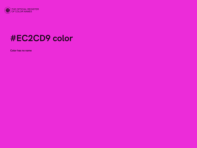 #EC2CD9 color image