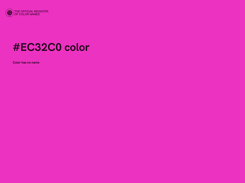 #EC32C0 color image