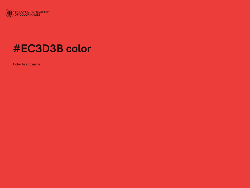 #EC3D3B color image