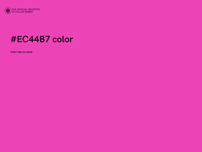 #EC44B7 color image