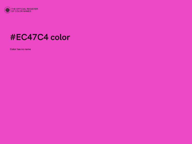 #EC47C4 color image