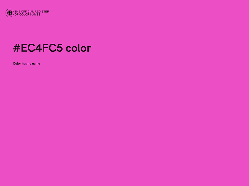 #EC4FC5 color image