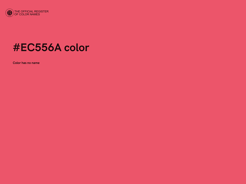 #EC556A color image