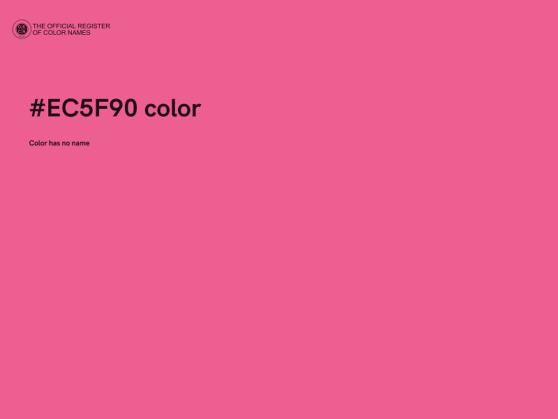 #EC5F90 color image