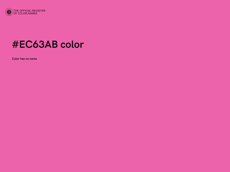 #EC63AB color image