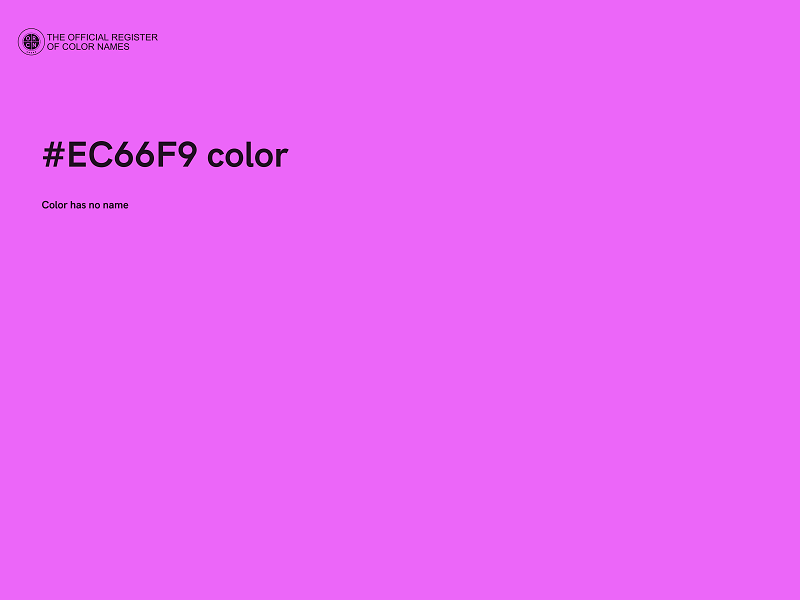 #EC66F9 color image