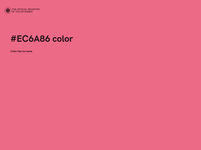 #EC6A86 color image