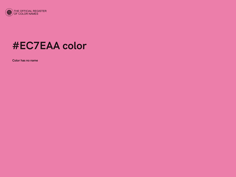 #EC7EAA color image