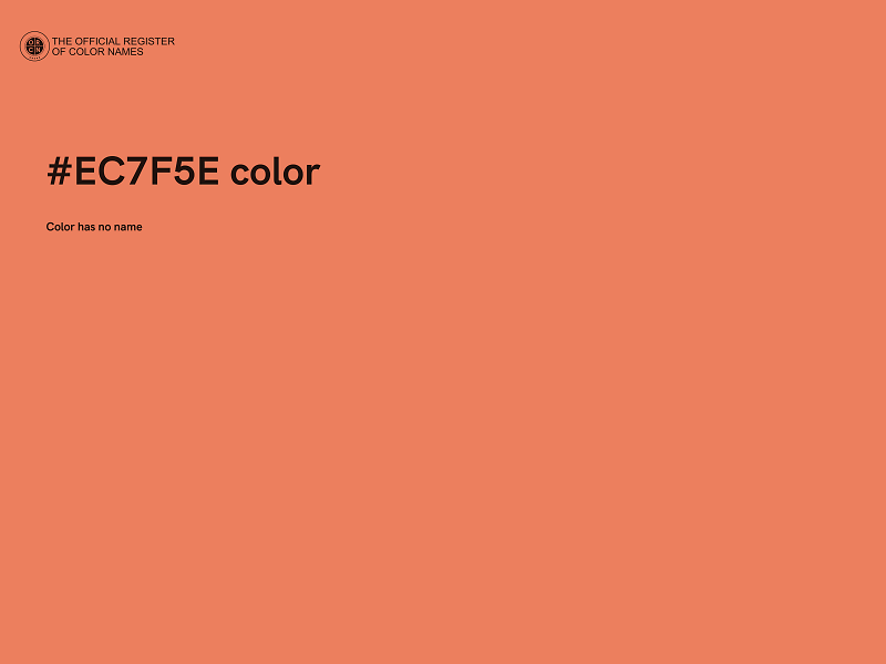 #EC7F5E color image