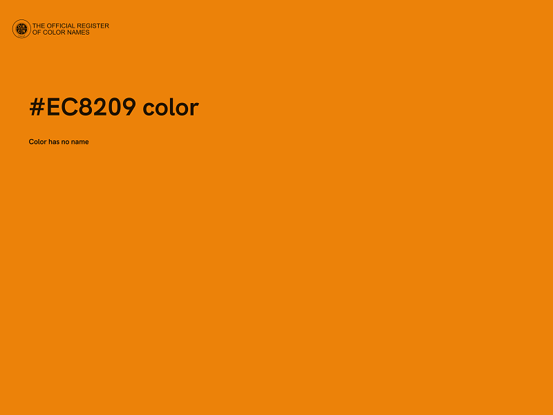 #EC8209 color image