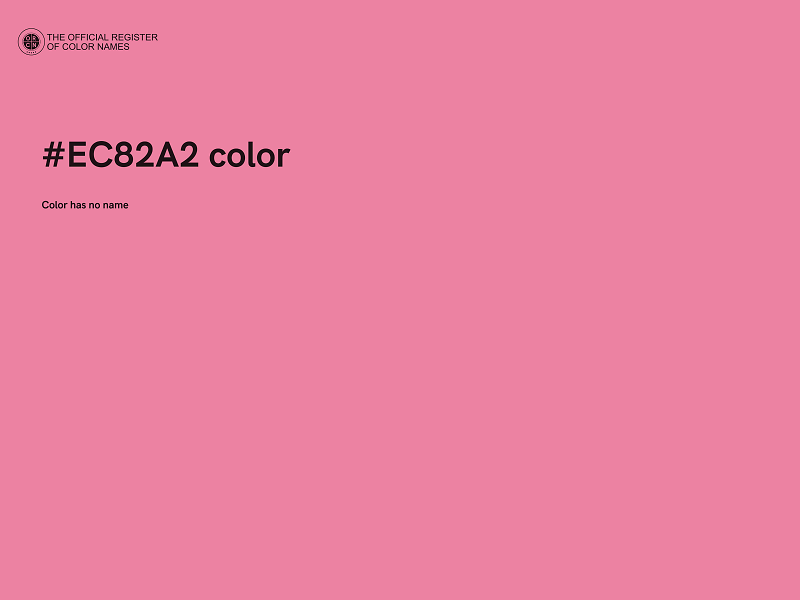 #EC82A2 color image