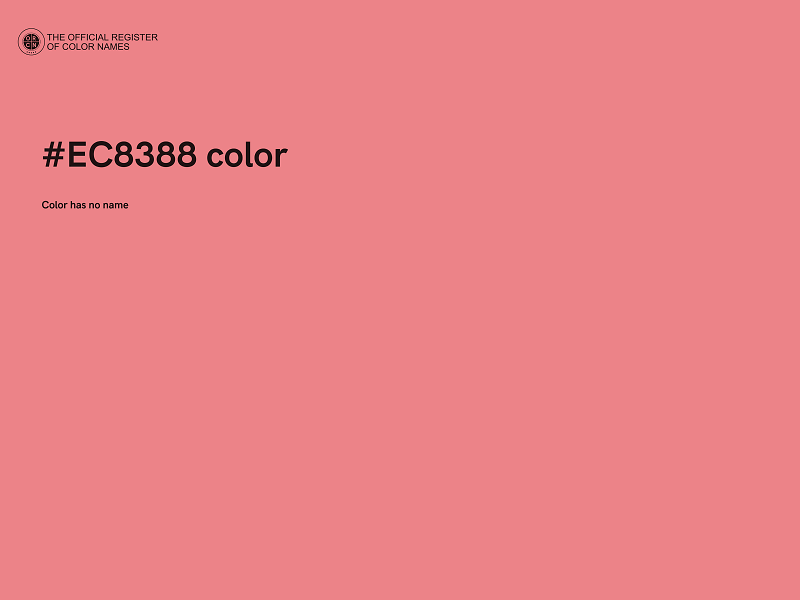 #EC8388 color image