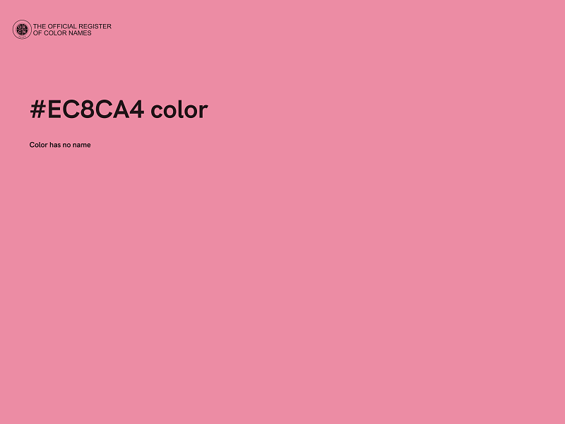 #EC8CA4 color image