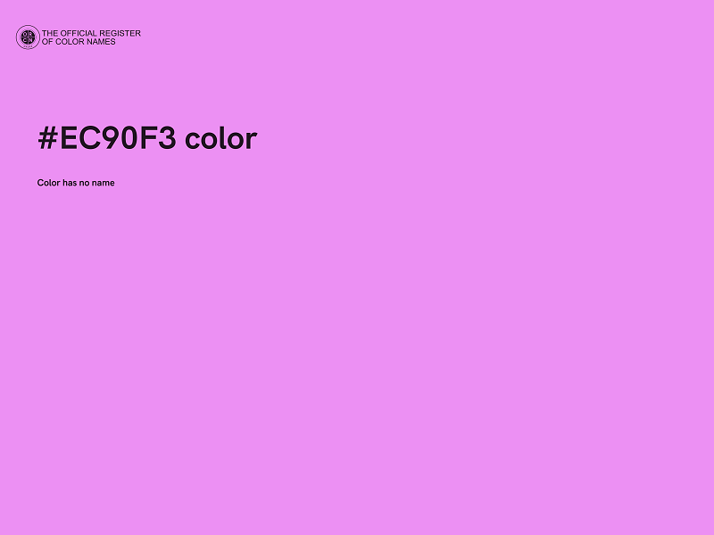 #EC90F3 color image