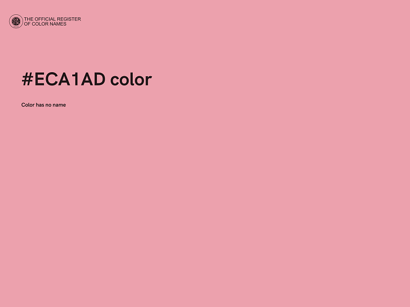 #ECA1AD color image