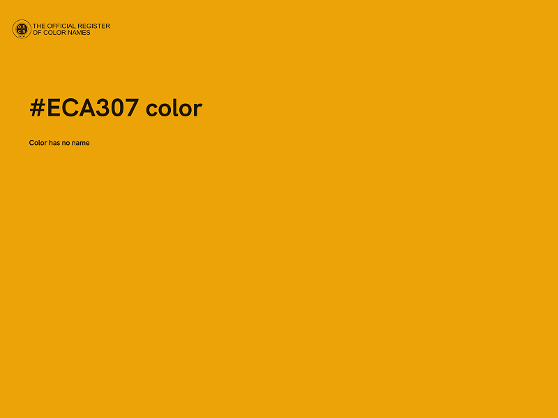 #ECA307 color image