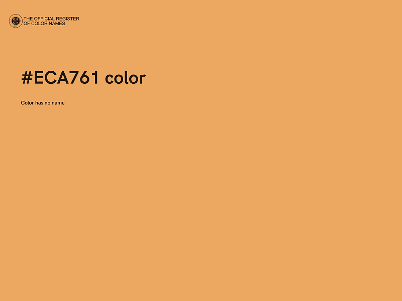 #ECA761 color image