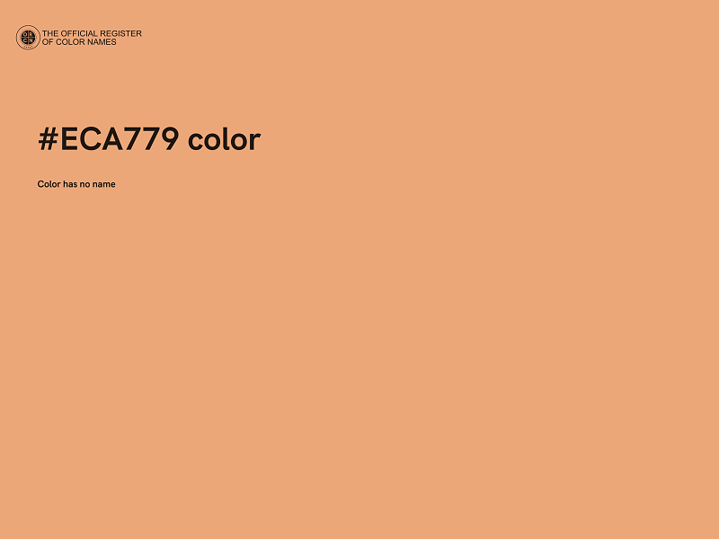 #ECA779 color image