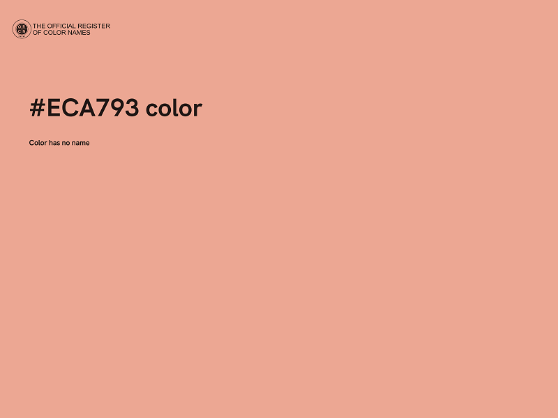 #ECA793 color image