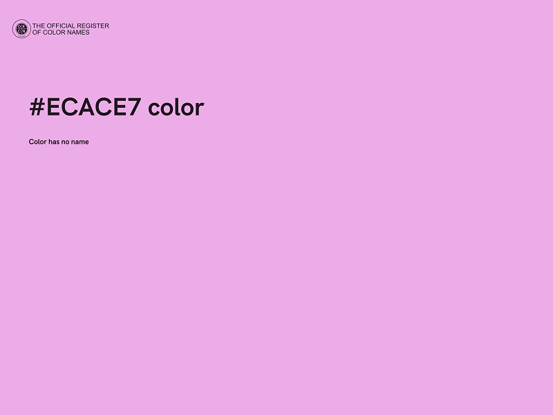 #ECACE7 color image