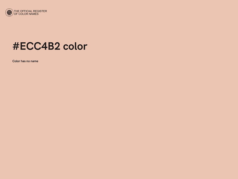 #ECC4B2 color image