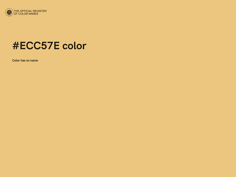 #ECC57E color image