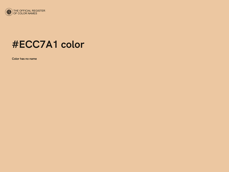 #ECC7A1 color image