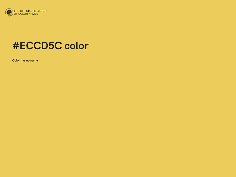 #ECCD5C color image