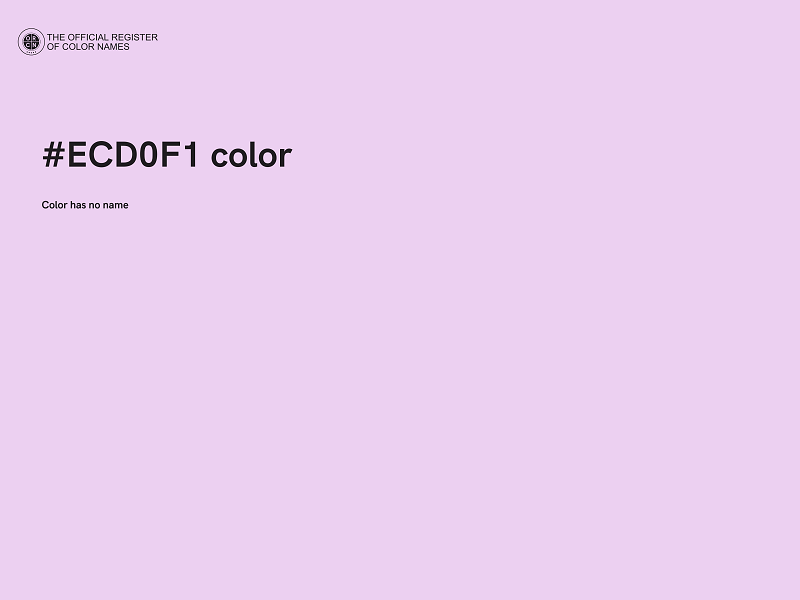 #ECD0F1 color image