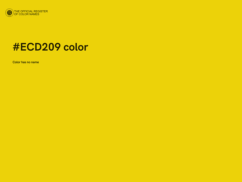 #ECD209 color image