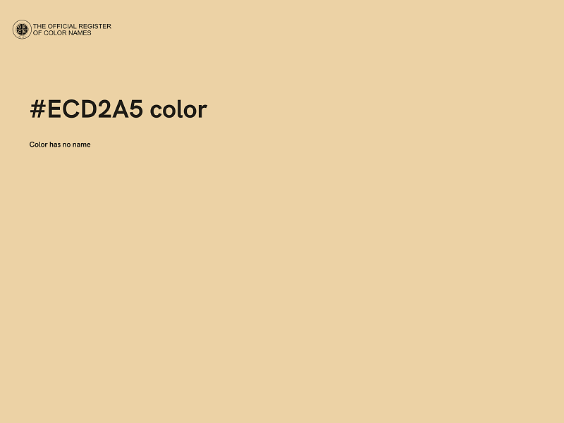 #ECD2A5 color image