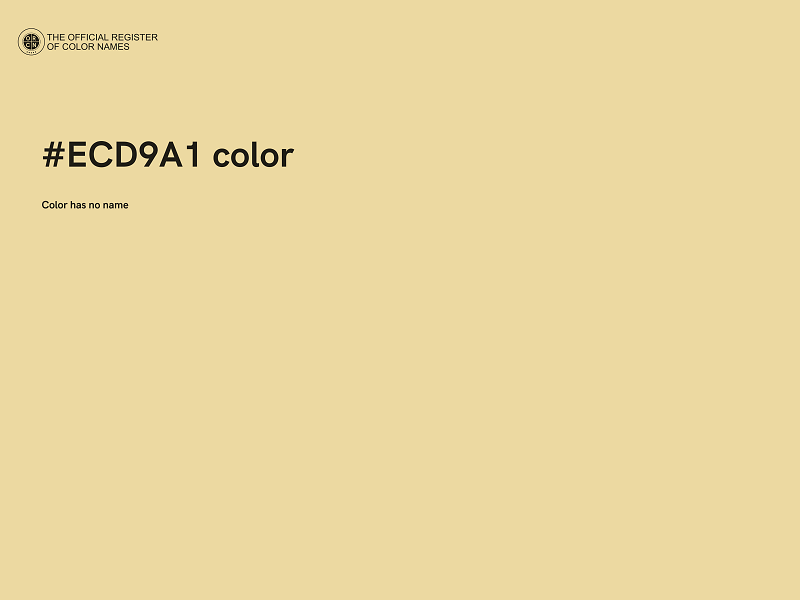 #ECD9A1 color image