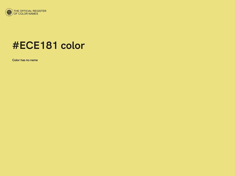 #ECE181 color image